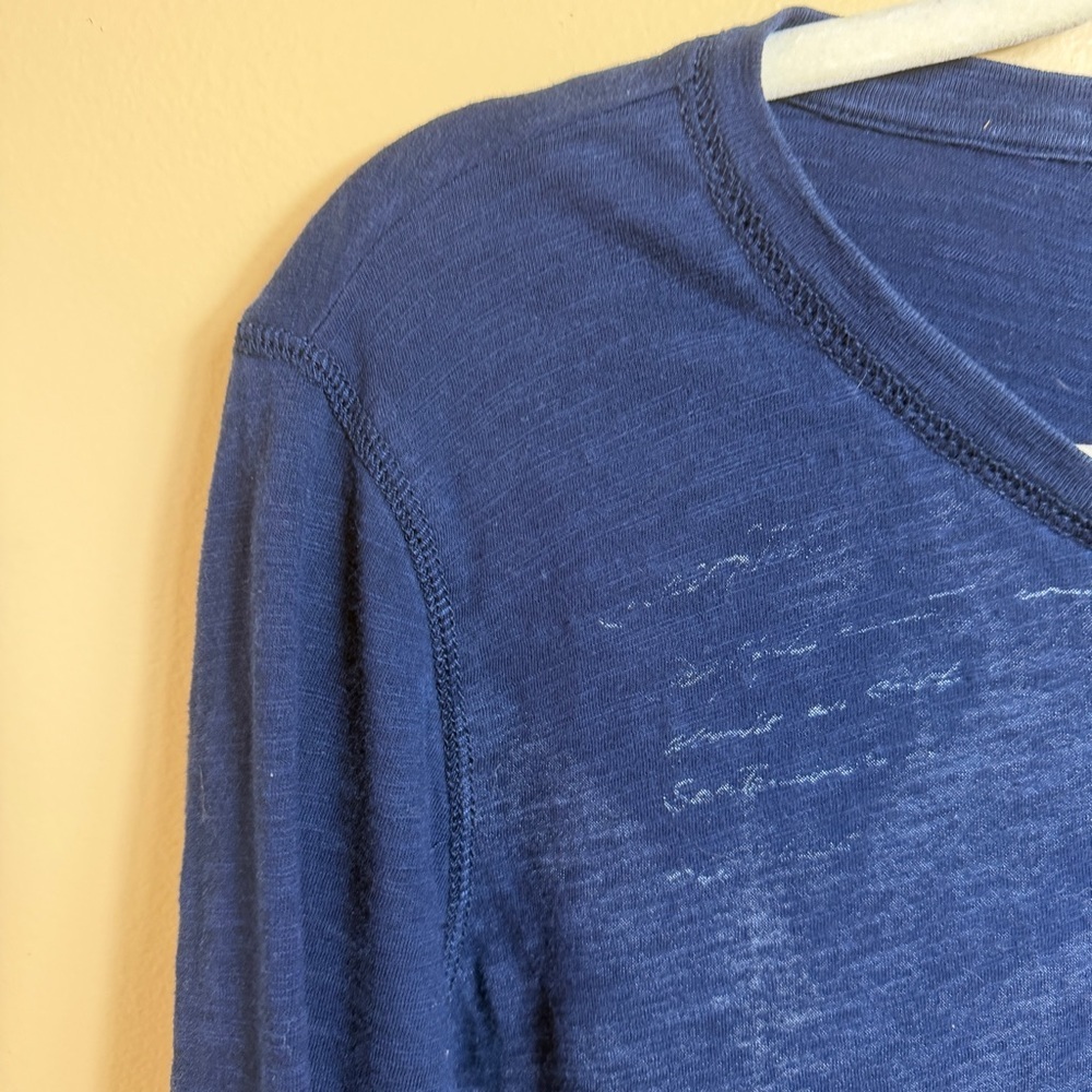 Vintage Lauren, Ralph Lauren blue long sleeve horse, Henley. XL. - Picture 3 of 7